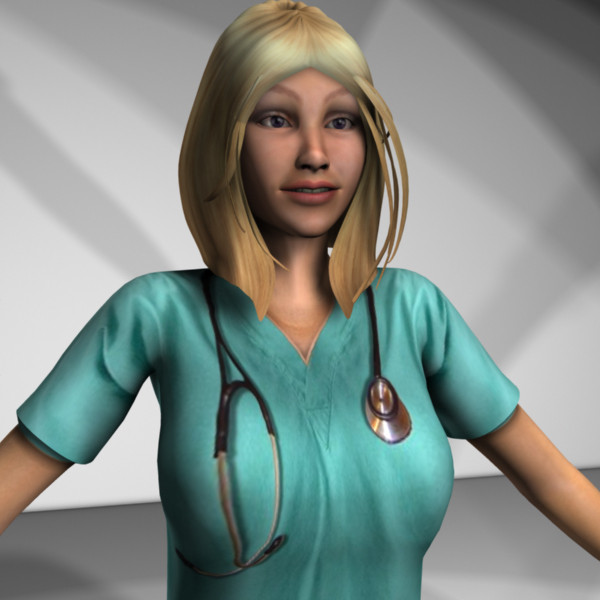 rigged medical personnel 3d model - Medical Personnel Collection Rigged - Women #2 by MasonMotion